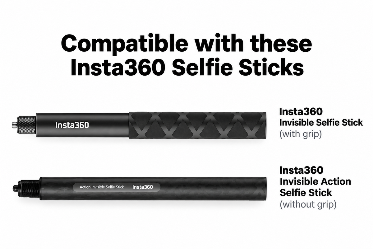 Selfie Stick Halterung für Motorrad - Insta360, DJI, RideMount
